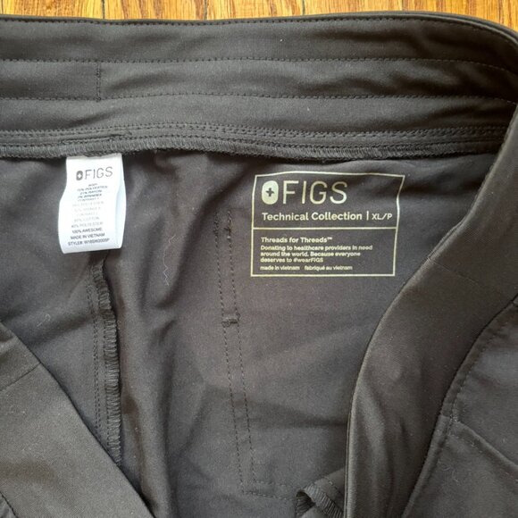 Figs Black Technical Collection Joggers XL/P - Picture 3 of 5